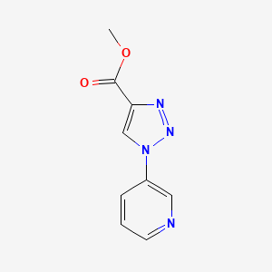 molecular formula C9H8N4O2 B1450992 methyl 1-(pyridin-3-yl)-1H-1,2,3-triazole-4-carboxylate CAS No. 1012081-63-8