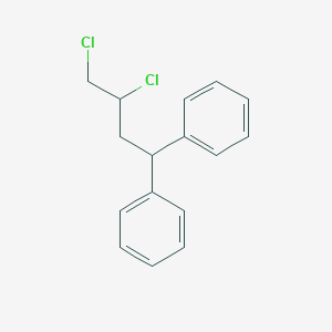 molecular formula C16H16Cl2 B14509933 1,1'-(3,4-Dichlorobutane-1,1-diyl)dibenzene CAS No. 63002-15-3