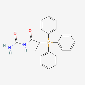 molecular formula C22H21N2O2P B14509940 N-Carbamoyl-2-(triphenyl-lambda~5~-phosphanylidene)propanamide CAS No. 62879-60-1