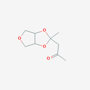 molecular formula C9H14O4 B1450998 3-甲基-3-(2-氧代丙基)-2,4,7-三氧杂双环[3.3.0]辛烷 CAS No. 1378825-86-5
