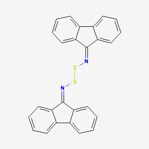 molecular formula C26H16N2S2 B14510003 N,N'-Disulfanediyldi(9H-fluoren-9-imine) CAS No. 63084-66-2