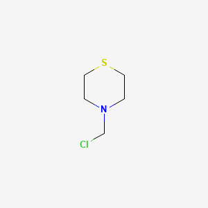 molecular formula C5H10ClNS B14510085 4-(Chloromethyl)thiomorpholine CAS No. 62723-48-2