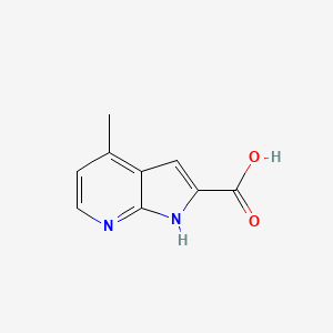 molecular formula C9H8N2O2 B1451009 4-Methyl-1H-pyrrolo[2,3-b]pyridine-2-carboxylic acid CAS No. 1086398-97-1