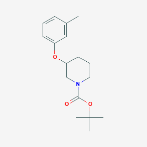 molecular formula C17H25NO3 B1451011 tert-Butyl 3-(3-methylphenoxy)piperidine-1-carboxylate CAS No. 902836-20-8
