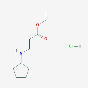 molecular formula C10H20ClNO2 B1451012 3-(环戊基氨基)丙酸乙酯盐酸盐 CAS No. 1176419-85-4