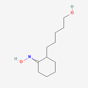 molecular formula C11H21NO2 B14510124 5-[2-(Hydroxyimino)cyclohexyl]pentan-1-OL CAS No. 62870-55-7