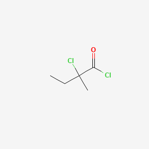 molecular formula C5H8Cl2O B14510136 2-Chloro-2-methylbutanoyl chloride CAS No. 62721-35-1