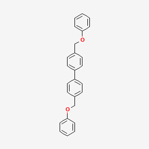 molecular formula C26H22O2 B14510150 1,1'-Biphenyl, 4,4'-bis(phenoxymethyl)- CAS No. 63405-62-9