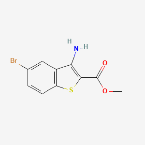 molecular formula C10H8BrNO2S B1451017 Methyl 3-amino-5-bromobenzo[b]thiophene-2-carboxylate CAS No. 1036380-75-2