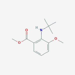 molecular formula C13H19NO3 B14510179 Methyl 2-(tert-butylamino)-3-methoxybenzoate CAS No. 63478-19-3