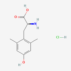 molecular formula C11H16ClNO3 B1451019 (S)-2-Amino-3-(4-hydroxy-2,6-dimethylphenyl)propanoic acid hydrochloride CAS No. 126312-63-8
