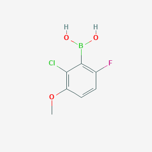 molecular formula C7H7BClFO3 B1451021 2-氯-6-氟-3-甲氧基苯硼酸 CAS No. 1072945-77-7