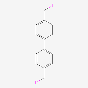 molecular formula C14H12I2 B14510224 1,1'-Biphenyl, 4,4'-bis(iodomethyl)- CAS No. 63946-26-9