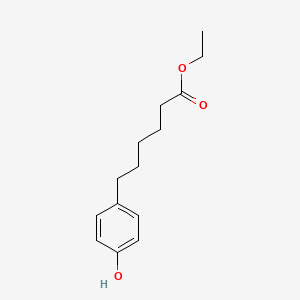 molecular formula C14H20O3 B14510231 Ethyl 6-(4-hydroxyphenyl)hexanoate CAS No. 62889-60-5