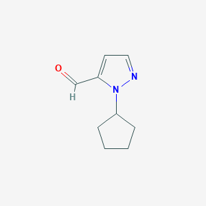 molecular formula C9H12N2O B1451027 2-cyclopentyl-2H-pyrazole-3-carbaldehyde CAS No. 669050-76-4