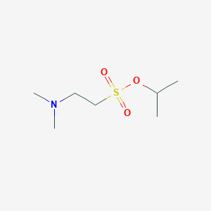 molecular formula C7H17NO3S B14510278 Propan-2-yl 2-(dimethylamino)ethane-1-sulfonate CAS No. 62872-83-7