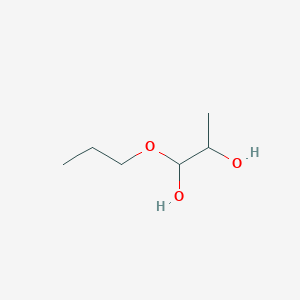 molecular formula C6H14O3 B14510298 1-Propoxypropane-1,2-diol CAS No. 62748-10-1