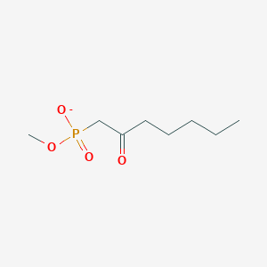 molecular formula C8H16O4P- B14510335 Methyl (2-oxoheptyl)phosphonate CAS No. 64243-82-9