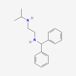 molecular formula C18H24N2 B14510340 N~1~-(Diphenylmethyl)-N~2~-(propan-2-yl)ethane-1,2-diamine CAS No. 62731-09-3