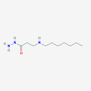 3-(Heptylamino)propanohydrazide