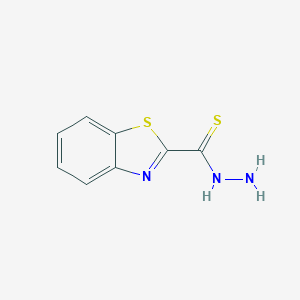 molecular formula C8H7N3S2 B145104 1,3-Benzothiazole-2-carbothiohydrazide CAS No. 127627-23-0