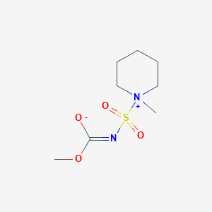 molecular formula C8H16N2O4S B1451040 (E)-Methoxy[(1-methylpiperidin-1-ium-1-sulfonyl)imino]methanolate CAS No. 1225185-00-1
