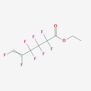 molecular formula C8H6F8O2 B14510404 Ethyl 2,2,3,3,4,4,5,6-octafluorohex-5-enoate CAS No. 63284-94-6