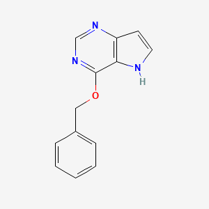 molecular formula C13H11N3O B1451042 4-(benzyloxy)-5H-pyrrolo[3,2-d]pyrimidine CAS No. 1166948-78-2