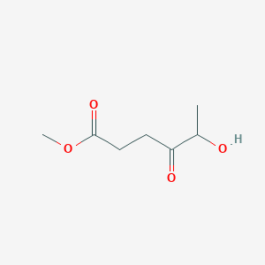 molecular formula C7H12O4 B14510430 Methyl 5-hydroxy-4-oxohexanoate CAS No. 62859-29-4