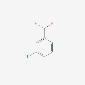 molecular formula C7H5F2I B1451044 1-(二氟甲基)-3-碘苯 CAS No. 1214372-71-0
