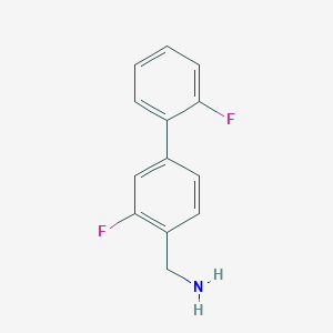 molecular formula C13H11F2N B1451046 (2',3-二氟联苯-4-基)甲胺 CAS No. 1214390-93-8