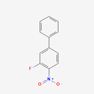 molecular formula C12H8FNO2 B1451048 3-氟-4-硝基联苯 CAS No. 1214368-67-8