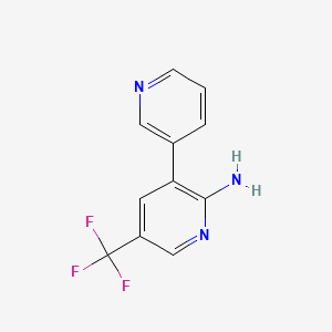 3-(Pyridin-3-yl)-5-(trifluoromethyl)pyridin-2-amine