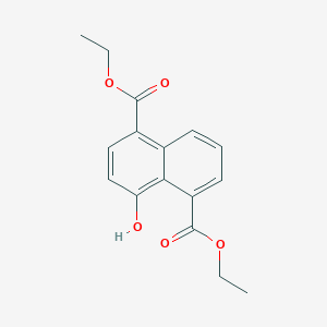 molecular formula C16H16O5 B14510490 Diethyl 4-hydroxynaphthalene-1,5-dicarboxylate CAS No. 63257-12-5