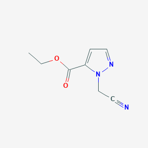 molecular formula C8H9N3O2 B1451059 ethyl 1-(cyanomethyl)-1H-pyrazole-5-carboxylate CAS No. 1217862-66-2
