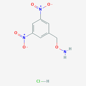 molecular formula C7H8ClN3O5 B145106 3,5-二硝基苄氧胺盐酸盐 CAS No. 127312-04-3
