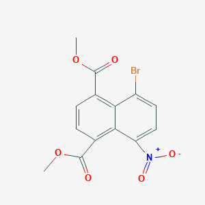 molecular formula C14H10BrNO6 B14510621 Dimethyl 5-bromo-8-nitronaphthalene-1,4-dicarboxylate CAS No. 63614-06-2