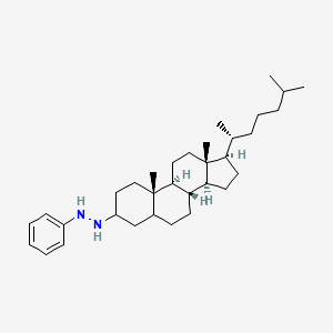 molecular formula C33H54N2 B14510684 3-(2-Phenylhydrazinyl)cholestane CAS No. 63526-20-5