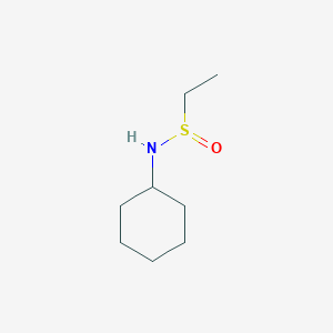 molecular formula C8H17NOS B14510689 N-Cyclohexylethanesulfinamide CAS No. 62659-46-5