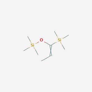 molecular formula C9H22OSi2 B14510718 Trimethyl{1-[(trimethylsilyl)oxy]prop-1-en-1-yl}silane CAS No. 64299-50-9
