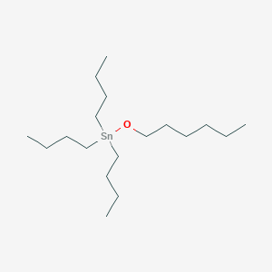 molecular formula C18H40OSn B14510719 Tributyl(hexyloxy)stannane CAS No. 62774-20-3