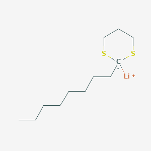molecular formula C12H23LiS2 B14510733 Lithium 2-octyl-1,3-dithian-2-ide CAS No. 63278-30-8