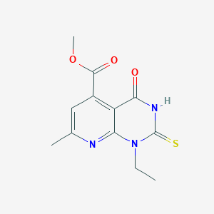 Methyl 1-Ethyl-2-mercapto-7-methyl-4-oxo-1,4-dihydropyrido[2,3-d]pyrimidine-5-carboxylate
