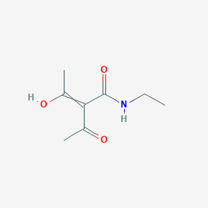 molecular formula C8H13NO3 B14510845 2-Acetyl-N-ethyl-3-hydroxybut-2-enamide CAS No. 64091-92-5