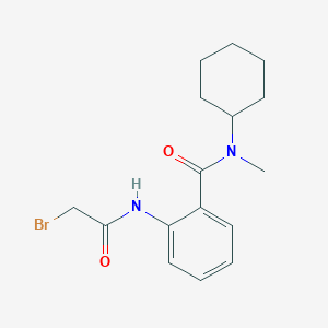 2-[(2-Bromoacetyl)amino]-N-cyclohexyl-N-methylbenzamide