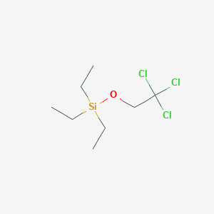 molecular formula C8H17Cl3OSi B14510930 Triethyl(2,2,2-trichloroethoxy)silane CAS No. 62803-43-4