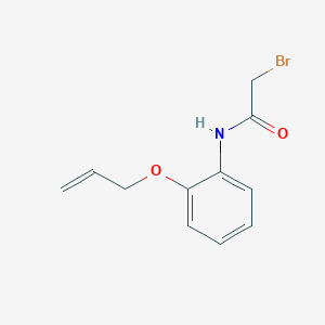 molecular formula C11H12BrNO2 B1451094 N-[2-(烯丙氧基)苯基]-2-溴乙酰胺 CAS No. 1138442-36-0