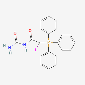 molecular formula C21H18IN2O2P B14510981 N-Carbamoyl-2-iodo-2-(triphenyl-lambda~5~-phosphanylidene)acetamide CAS No. 62879-59-8