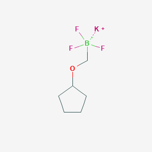 molecular formula C6H11BF3KO B1451099 Potassium cyclopentoxymethyltrifluoroborate CAS No. 1027642-31-4