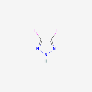 molecular formula C2HI2N3 B1451101 4,5-二碘-1H-1,2,3-三唑 CAS No. 28194-09-4